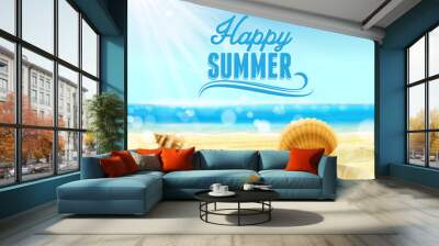 happy summer Wall mural