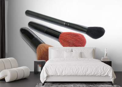 make up brush set isolated Wall mural