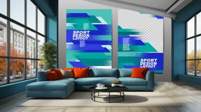 Sport Design Layout ,template Design, Sport Background, Dynamic Poster, Brush Speed Banner, Vector Illustration. Wall mural