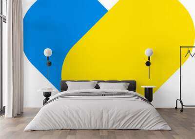 Ukraine flag concept , caring ,vector illustration Wall mural