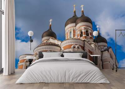 Alexander Nevsky Cathedral, an Eastern Orthodox cathedral in Tallinn, Estonia Wall mural