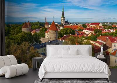 Old town of Tallinn in Estonia Wall mural