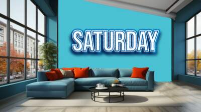 Editable text effect retro vintage style Wall mural