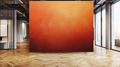 Abstract orange vintage grungy background or dark paper with bright center. Wall mural