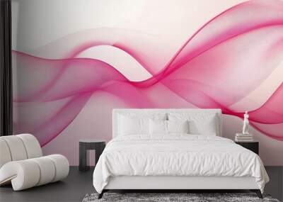 abstract pink smock shape background with wavy lines pink, wallpaper Wall mural