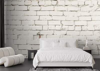 old white brick wall Wall mural