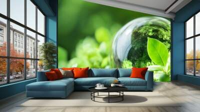 Emerging Green Innovations, exploring sustainable advancements, eco-friendly practices, renewable energy solutions, and their impact on environmental stewardship and future industries Wall mural