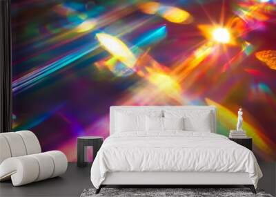  depicting a dynamic abstract gradient swirl with vibrant colors  Wall mural