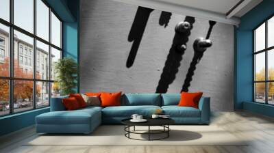 black and white Wall mural