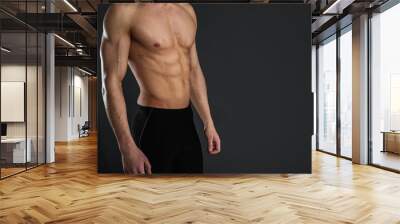 sexy muscular man Wall mural