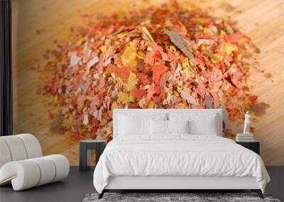 Fish flake food Wall mural