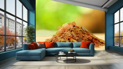 Fish flake food Wall mural