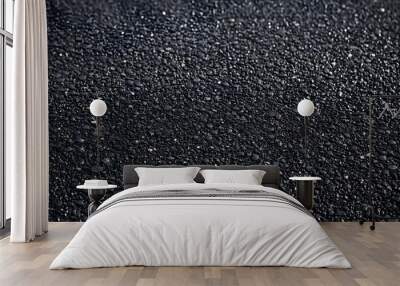 Close up Dark Asphalt road textured , Tarmac grey Seamless background, generative ai Wall mural