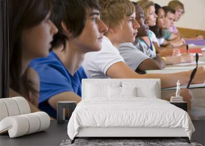 College students listening to a university lecture Wall mural