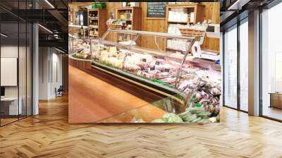 Empty Interior Of Delicatessen Wall mural