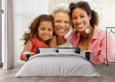 Mother,daughter and granddaughter Wall mural