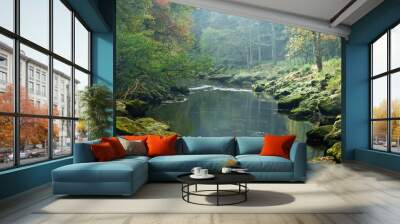 Woodland River 2 Wall mural