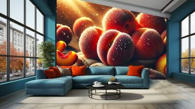 A bunch of peaches Wall mural