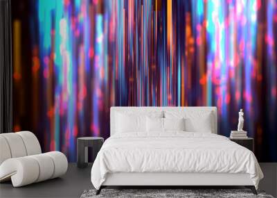 light speed streak geometric  shape abstract technology background Wall mural