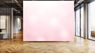 Subtle background, Abstract light pink blurred with motion photographic bokeh Wall mural