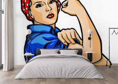  Classical american symbol of female power - vector illustration Wall mural