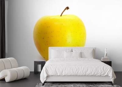 Golden delicious apples isolate on white background Wall mural