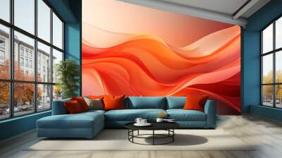 Aesthetic duotone wavy pinkfuturistic gradient Wall mural