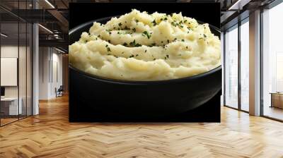 Mashed potato cream with garnish for simple healthy lunch real food homemade Wall mural