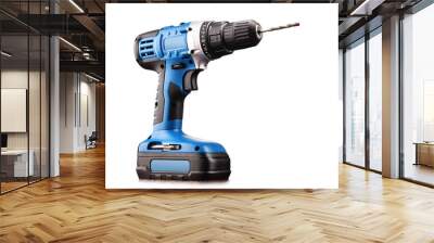 Cordless drill with drill bit working also as screw gun Wall mural