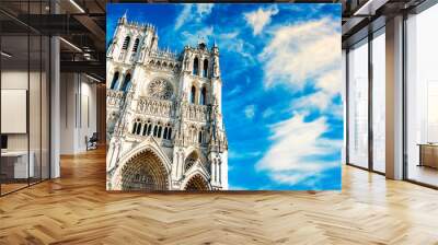 The Cathedral Basilica of Our Lady of Amiens, France Wall mural