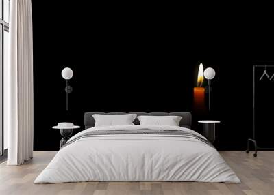 candle in the dark Wall mural