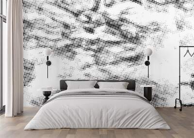 Vector halftone texture effect background. Dot pattern. Wall mural