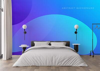 Minimal geometric background. Trendy cool gradient circle shape composition. Glowing round shape. Modern graphic. Suit for poster, brochure, cover, banner, flyer, website. Vector illustration Wall mural