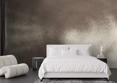 Shiny silver foil grunge texture background. Silver foil paper background. Shiny metal gradient. Suitable for chrome border, silver frame, ribbon, label design, mockup, backdrop, wallpaper, etc. Wall mural