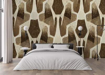 Abstract retro geometric wallpaper pattern seamless background Wall mural