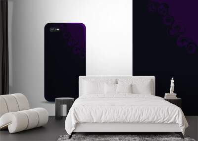 abstract phone case vector design background template Wall mural