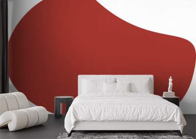 abstract organic shape vector . minimalistic liquid form, organic stain or geometric spot for modern Wall mural