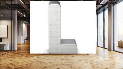 buchstabe silber letter silver L 3d Wall mural