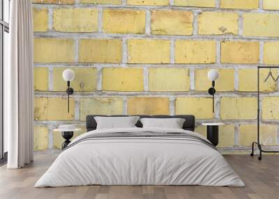 gelb beige ziegelstein textur yellow beige brick texture Wall mural