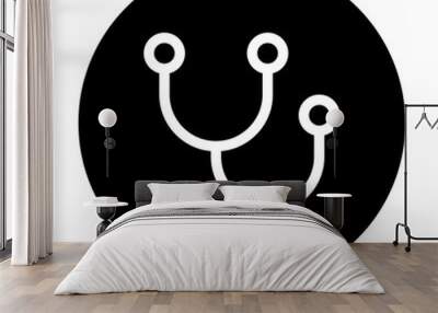 Doctor Icon Circular Outline Style Wall mural