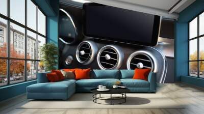 Luxury car air conditioning control panel Wall mural