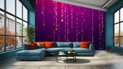 Abstract slick elegant festive motion background loop Wall mural