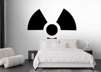 Nuclear symbol icon Wall mural