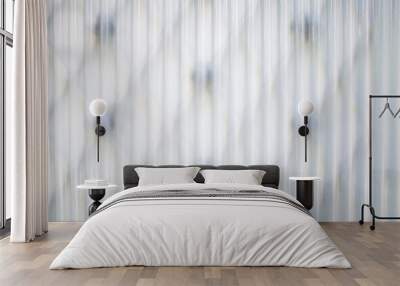 Texture and surface semi translucent white wave clear board Saw black wrought iron in the background, texture construction object background        Wall mural