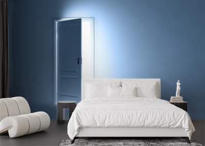 Abstract room with open doors Wall mural