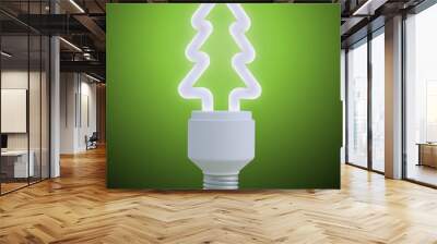 Christmas tree light bulb Wall mural