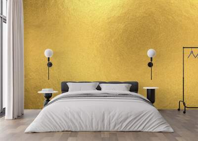 gold foil background with light reflections. Wall mural