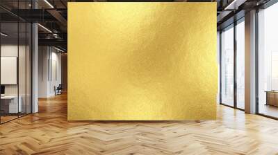 Gold foil background with light reflections Wall mural