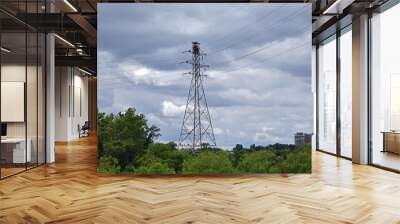 power line tower Wall mural