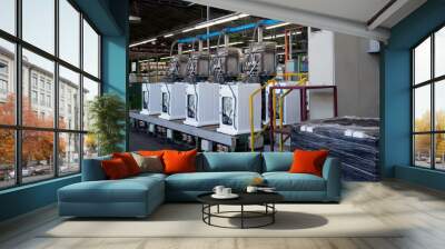 factory: washing machine production Wall mural